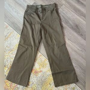 Y2K Vintage 90s army green Grunge Wide Leg Pants Womens Size 8